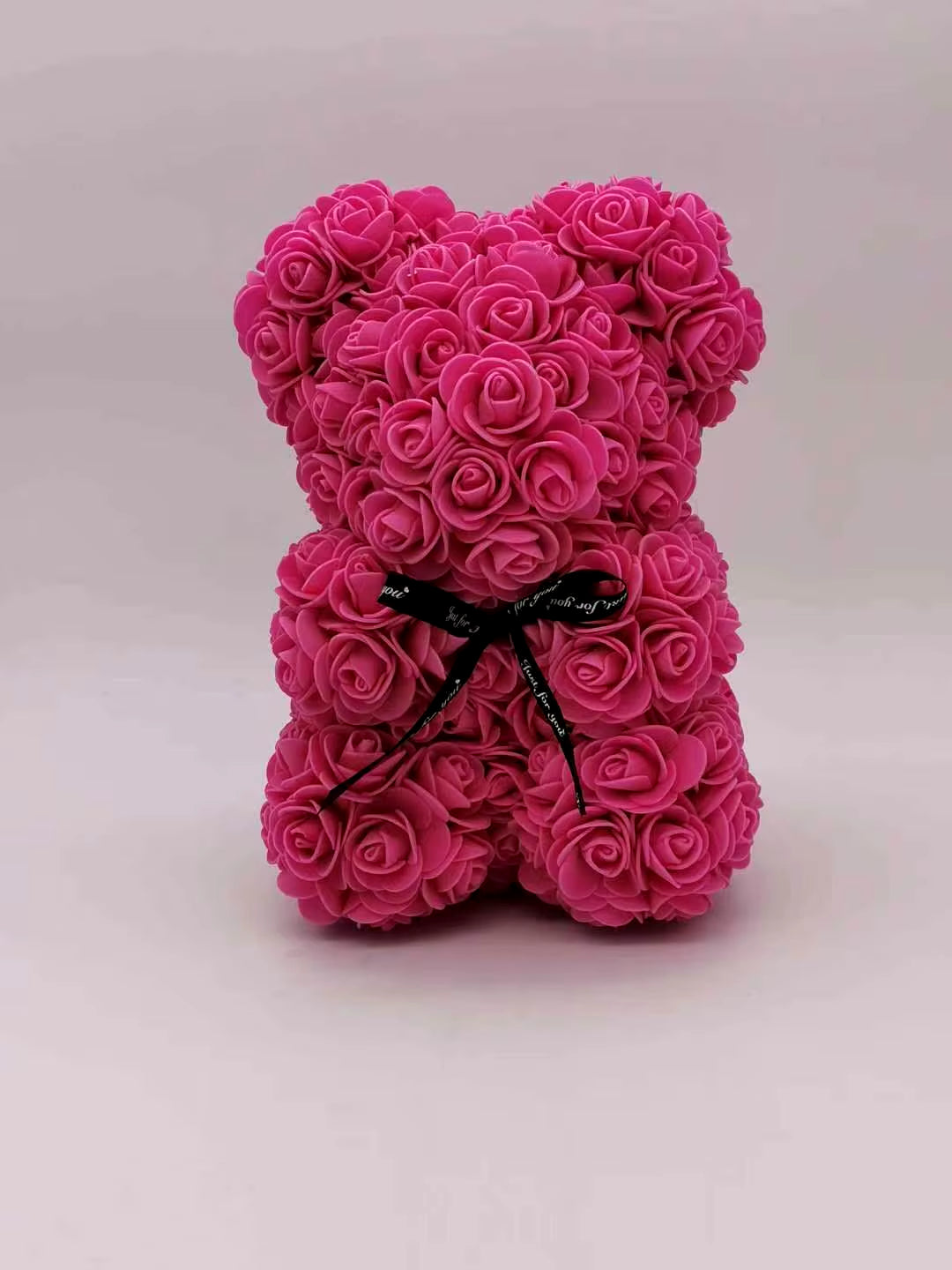 Rose Bear Teddy Bear, 25Cm Flower Bear Teddy Bear, Valentine'S Day Gift, Christmas Gift, Birthday Gift, Party Gift